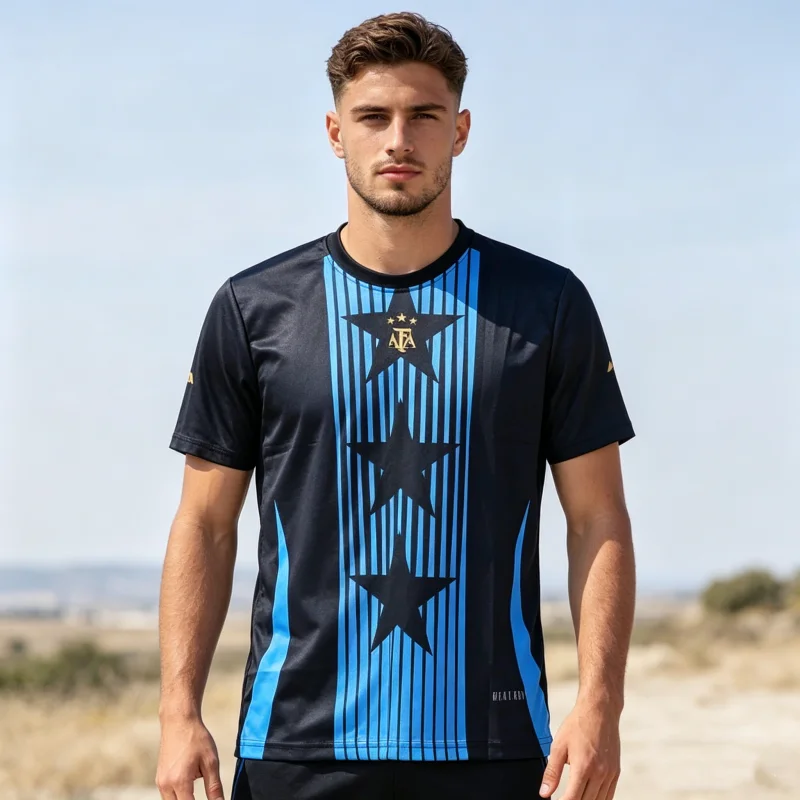Summer Classic Men's Argentina Style Team Champion Commemorative Edition Special Jersey Quick Drying T-shirt Family Kids Tees