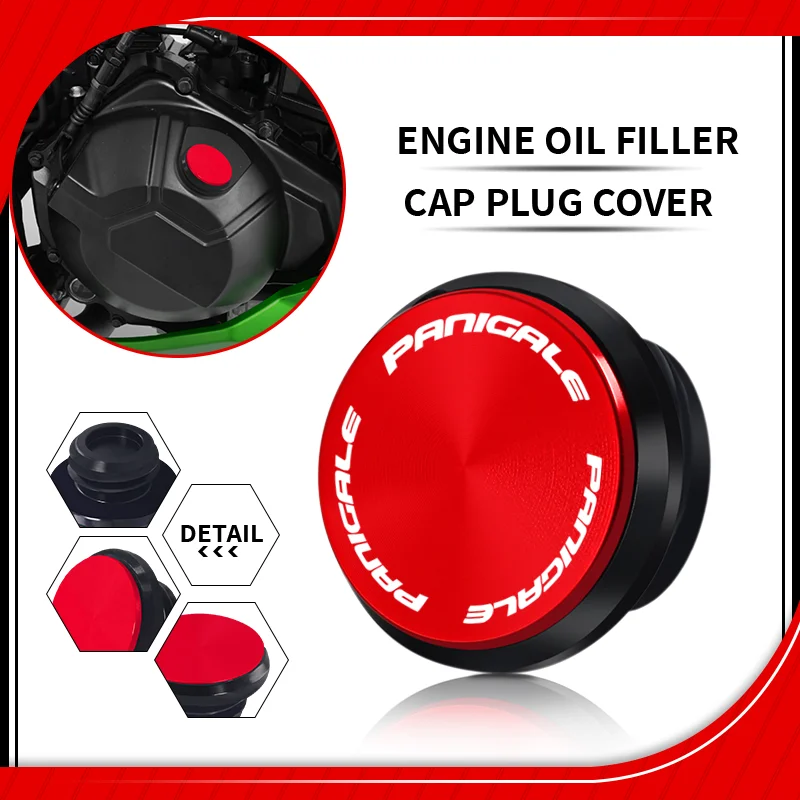 Motorcycle Engine Plug Oil Protective Cover For hypermotard 796 821 939 950 panigale V4 S/R 1299 MONSTER 696 796 797 821 1100