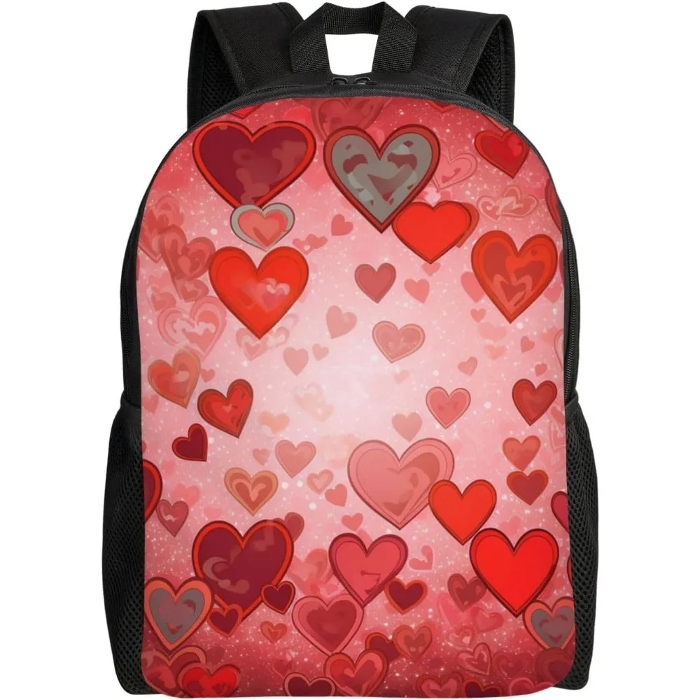

Love Heart Shape Cute Backpack Waterproof Lightweight Laptop Backpack Shoulder Bag Casual Daypack For Women Men