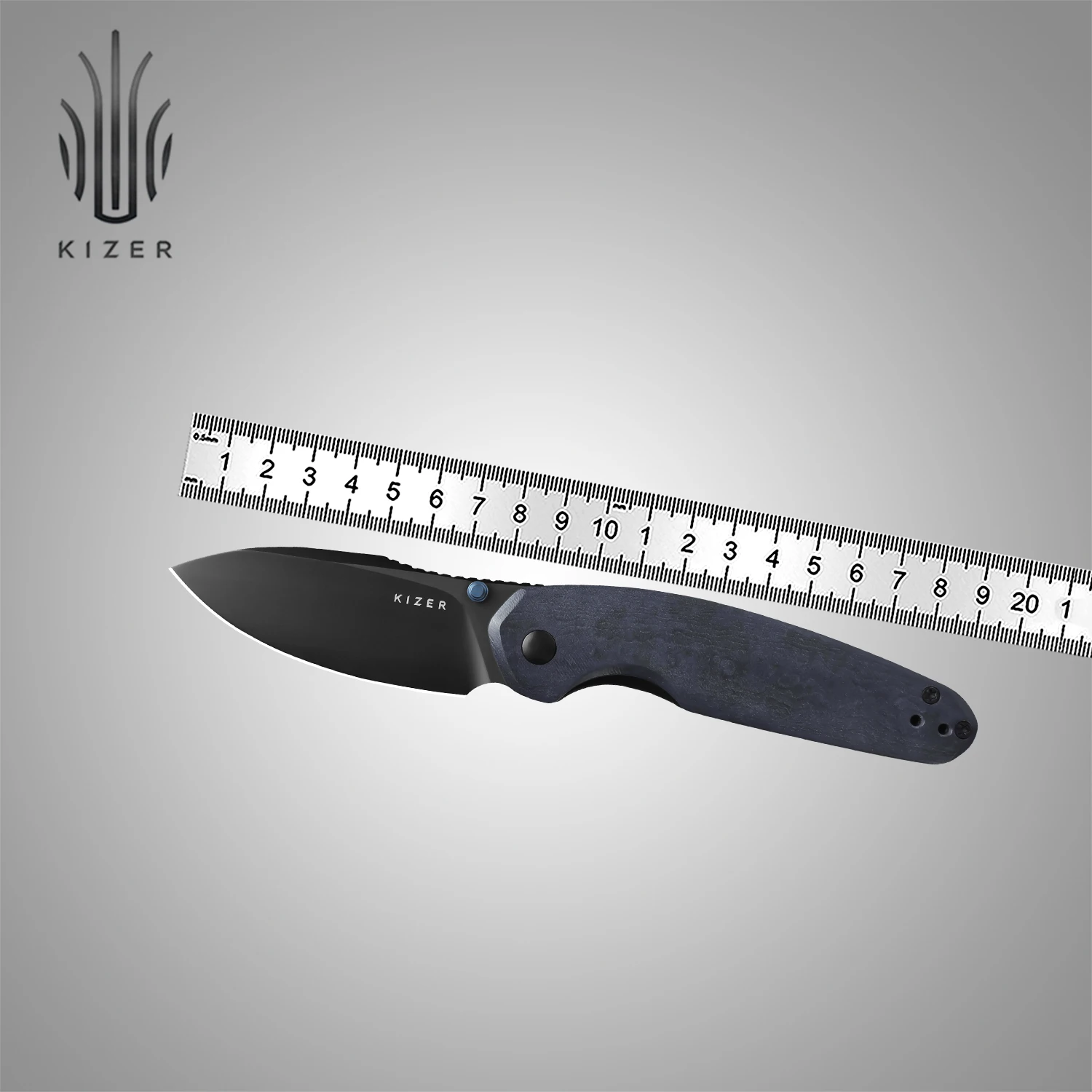 

Kizer EDC Pocket Knife Meteora V3730A1/A2/A3 Micarta/Aluminum/Richlite with Nitro-V Blade Handle Outdoor Camping Folding Knives