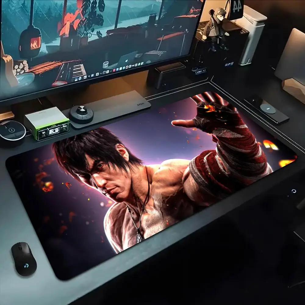 

Game Tekken Mouse Pad 500X1000 mm Large Gaming Mousepad Gamer XL Rubber Otaku Keyboard Pad Laptop Desk Mat