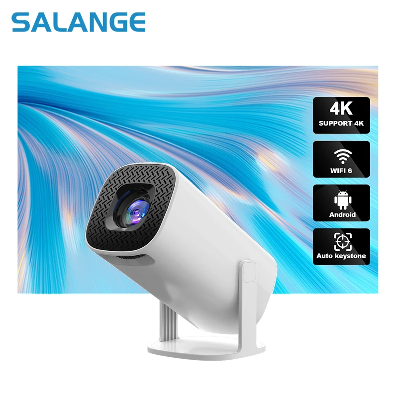 

P30 Smart Projector Android 11 WiFi6 Support 4K 1080P Projector 2.4G&5G WiFi 1280*720P Smart Home Cinema Portable Projector