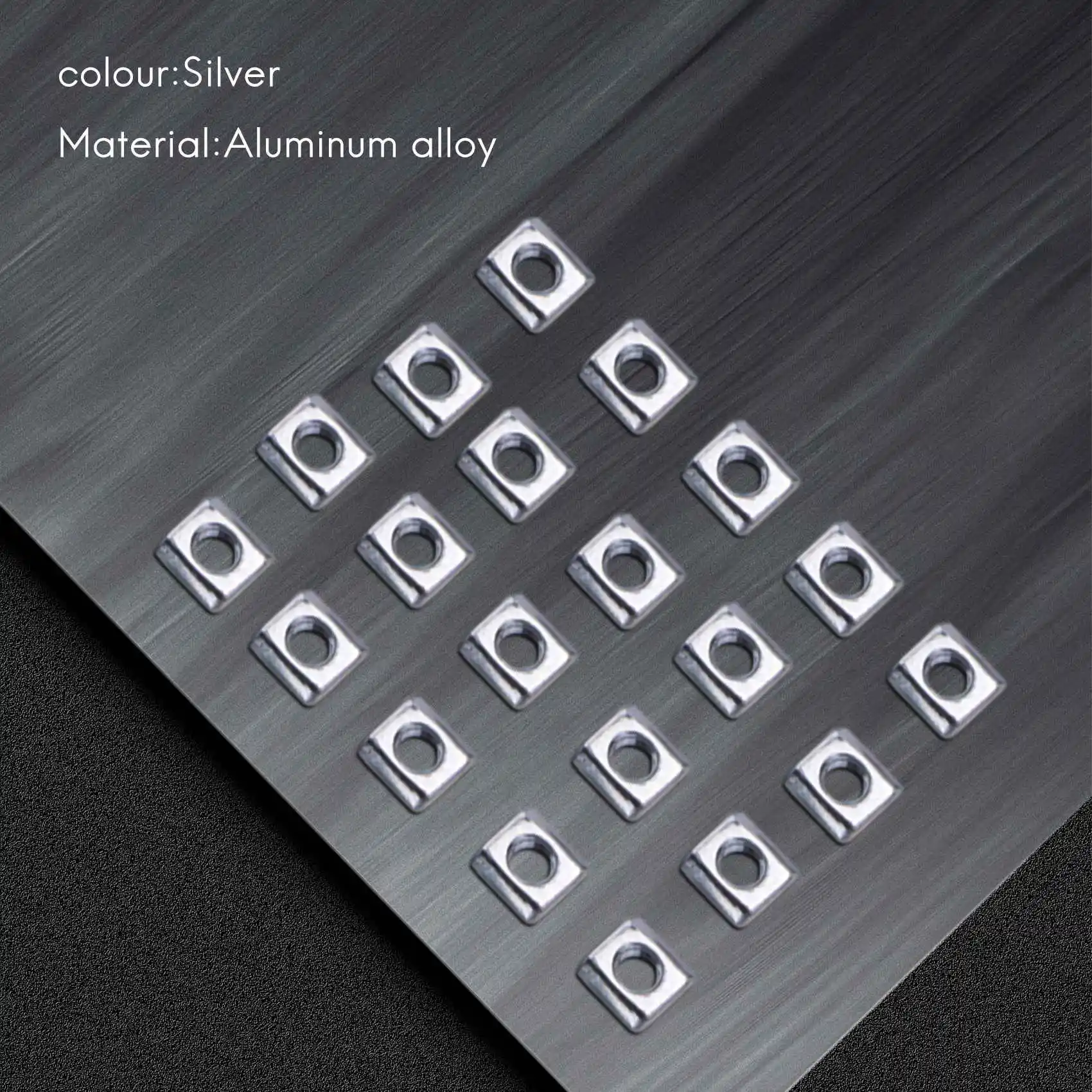 Happy New- 50Pcs Corner Bracket 2020 Series Aluminum Profile Connector Set For 6Mm Slot Aluminum Profile Accessories