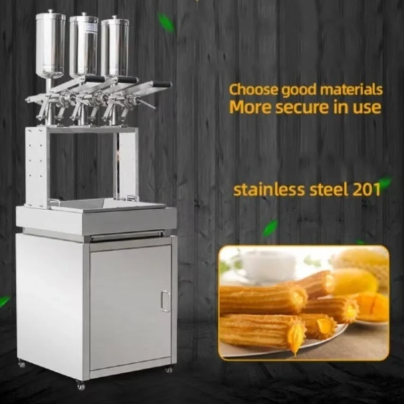 

Automatic Mini Churro Maker Donuts Cream Injector Spanish Butter Puff Cake Injecting Filling Machine Grain Making Machines