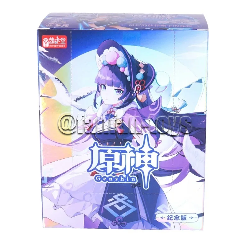 8/40/80 Pcs Genshin Impact Cards Paimon Amber Klee TCG Rare Trading Collection Card  Anime Battle Carte for Children Gift Toys