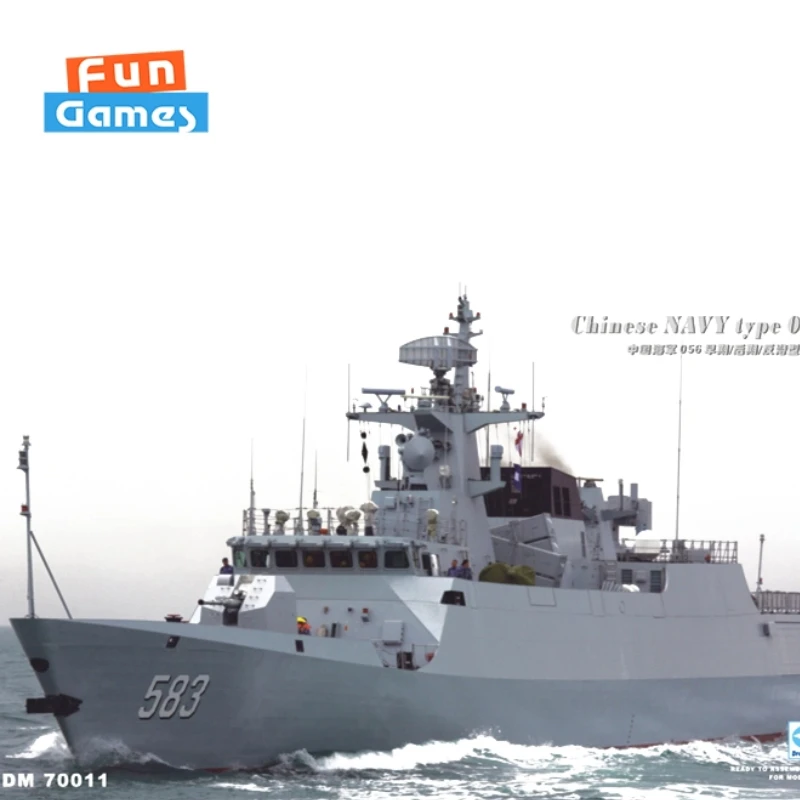 

Новая модель мечты, темно-синий Китай 056/056A, военный корабль с красным воском, печатные детали, сборная модель, неокрашенная Коллекционная игрушка в подарок