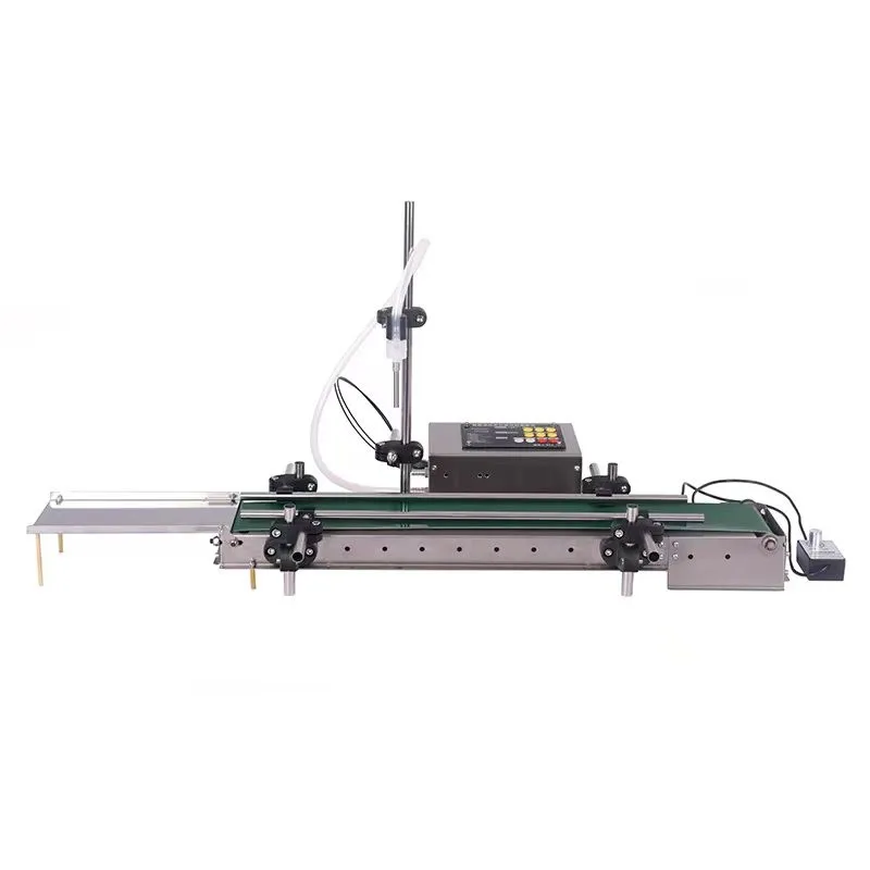 컨베이어 벨트 단일 헤드 액체 필러 주스 우유 물 감각 고정밀 내열성을 갖춘 자동 충전 기계