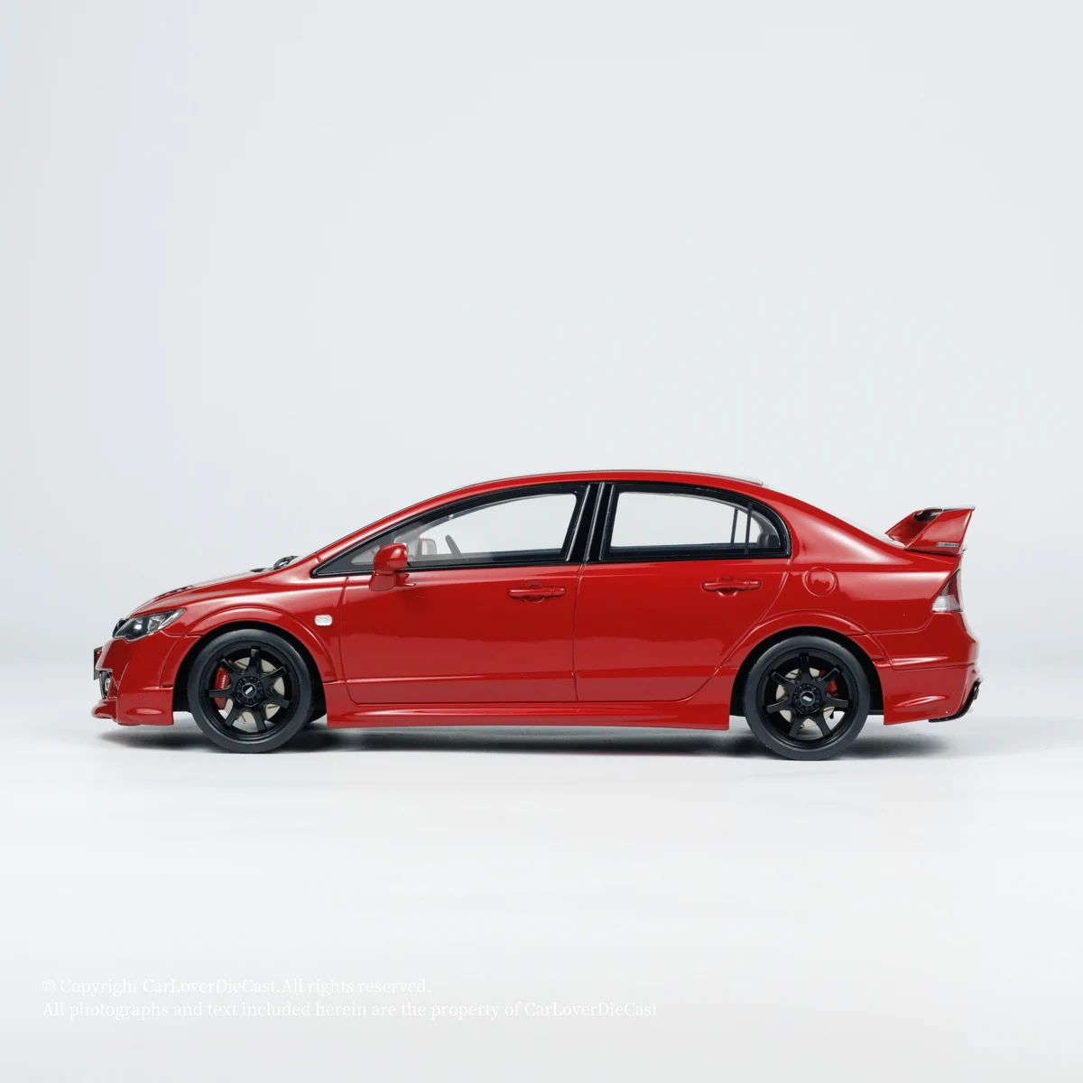 OTTO 1:18 Honda Civic MUGEN RR FD2 2008 Resin Classic Car model decoration gift for children