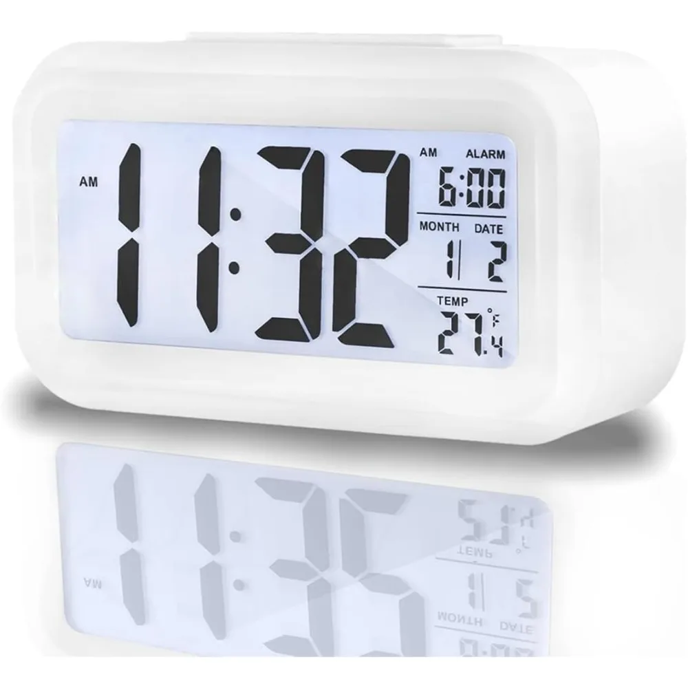 

Upgraded digital alarm clock with 4.3-inch LED display screen