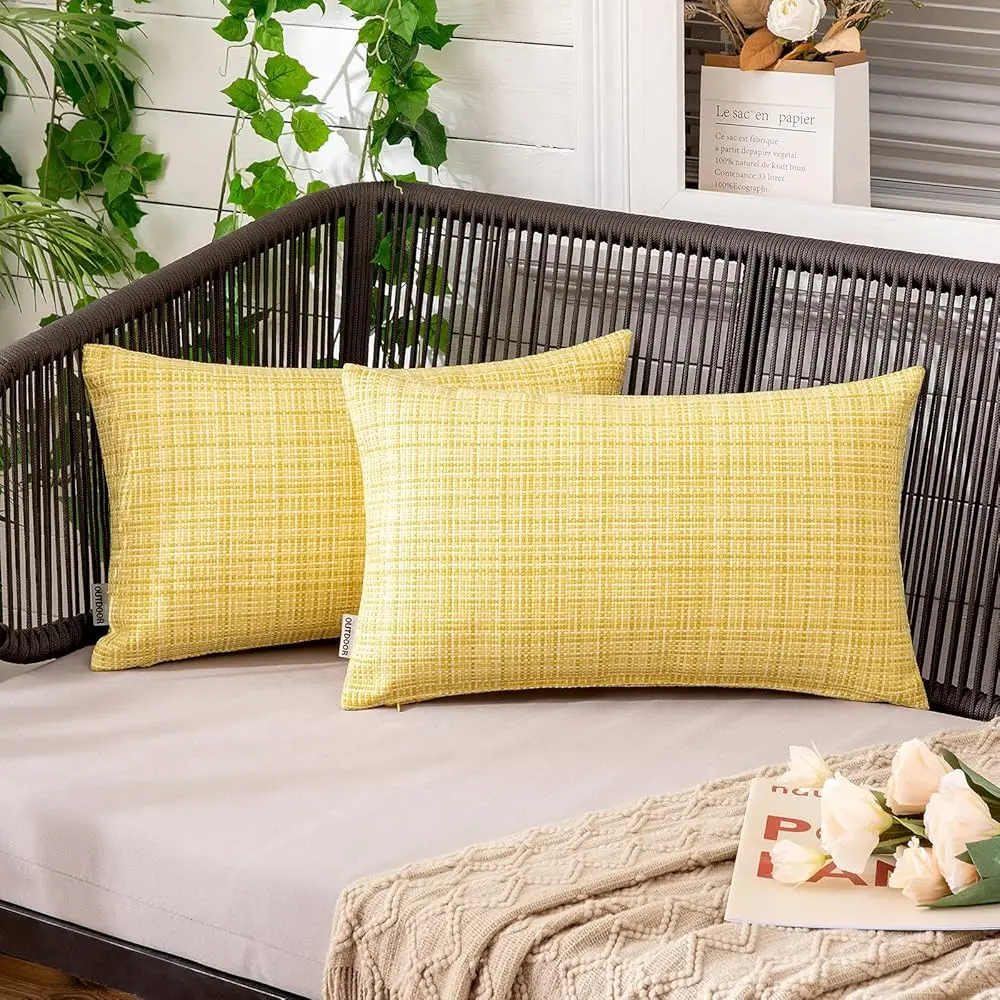 

Outdoor Waterproof Throw Pillow Covers Decorative Farmhouse Water Resistant Cushion Covers For Tent Patio Garden Couch Sofa Pa