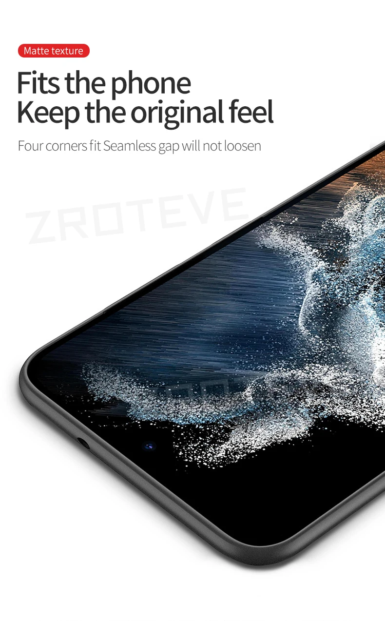 Für Samsung Galaxy S25 Edge S24 S23 Ultra S22 Plus S20 S21 FE S10 S10e Hülle ZROTEVE Schlanke Matte Harte PC-Handyhülle – Detail 17