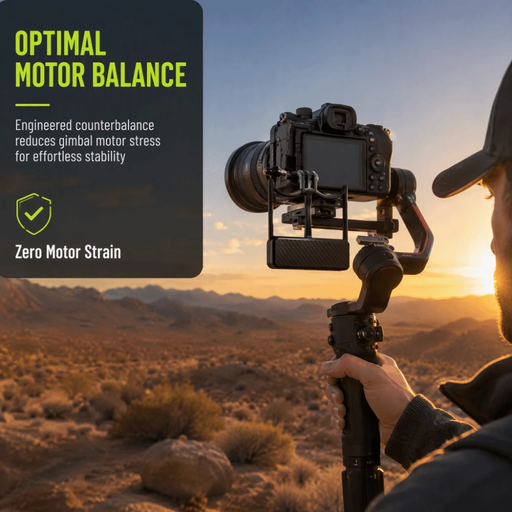 Plastic Gimbal Adapter Mount Black Action Camera Bracket for DJI OSMO 8/7P/7/6 OM5 6 /OSMO Mobile4 3