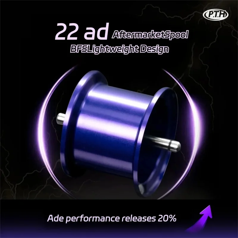 PTH Lightweight Modified Spool Fits 22 Aldebaran BFS / 23 CQ BFS, Long Cast for Small Lures