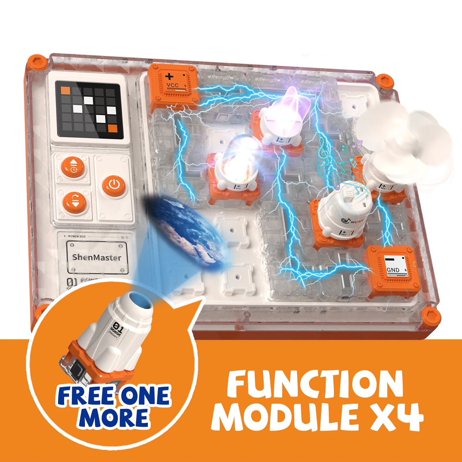 

Educational Science Kit for Kids Ages 5+, STEM Toy with 500+ Circuit Projects, Electronic Building Kit for Boys & Girls
