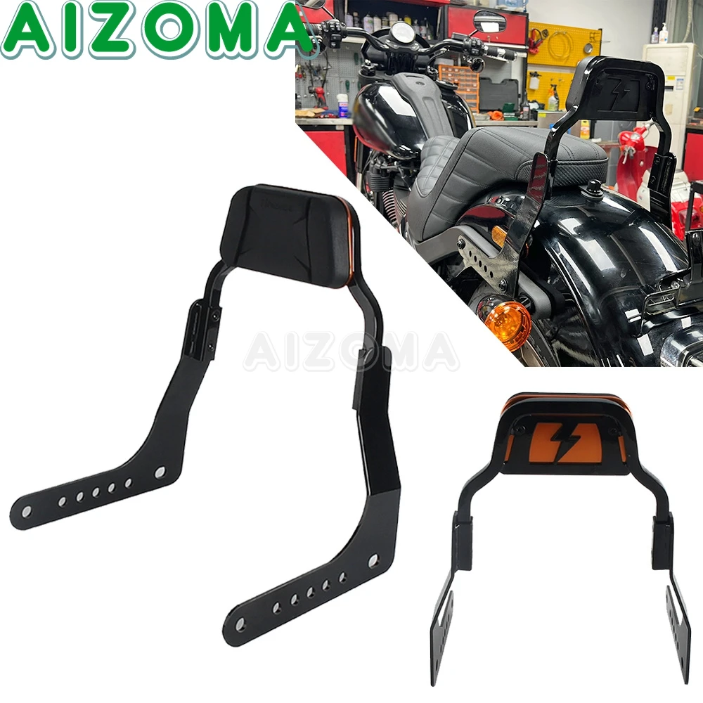 

Club Style Rear Passenger Backrests Pad Motorcycle Mini Sports Sissy Bar For Harley M8 Softail Low Rider S FXLR FXLRS 2018-2025