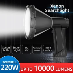 Potentes focos de luz de trabajo, interfaz de trípode, linterna de alta potencia, reflector de xenón de 12v, iluminación portátil para caza y pesca