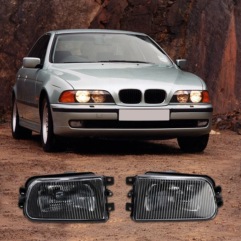 

2Pcs For BMW E39 528I 540I Z3 1997-2000 Without Bulbs Front Driving Bumper Fog Light Daytime Running Lamps Car Accessories