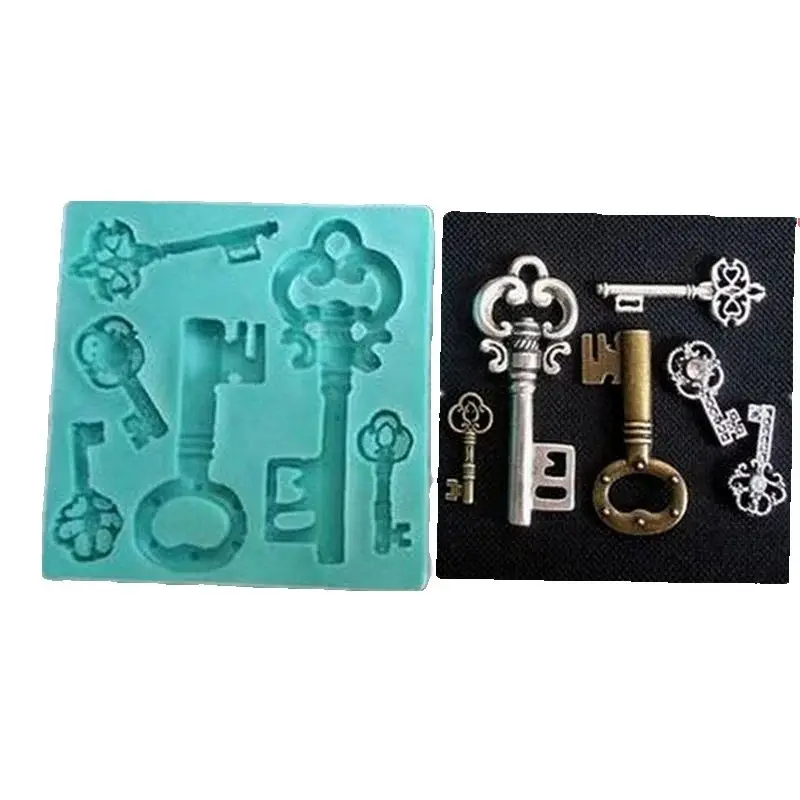 

Keys Sugarcraft Cake Fondant Molds Fondant Cake Decoration Mold Wholesale Chocolate Silicon Moulds Silicone Rubber PRZY No.si407