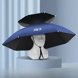 Fishing Sunshade Head Umbrella Rain Hat Umbrella Cap Head-Mounted Umbrella Hat Rain-Proof Headband Crushhat Bamboo Hat Top Fixed