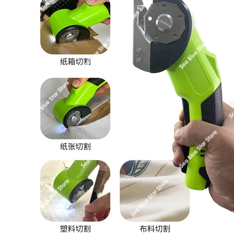 Fabric Leather Carpet Clothing Trimming Electric Scissors Portable Handheld Tailor Cloth Electric   Lithium Electric Scissors