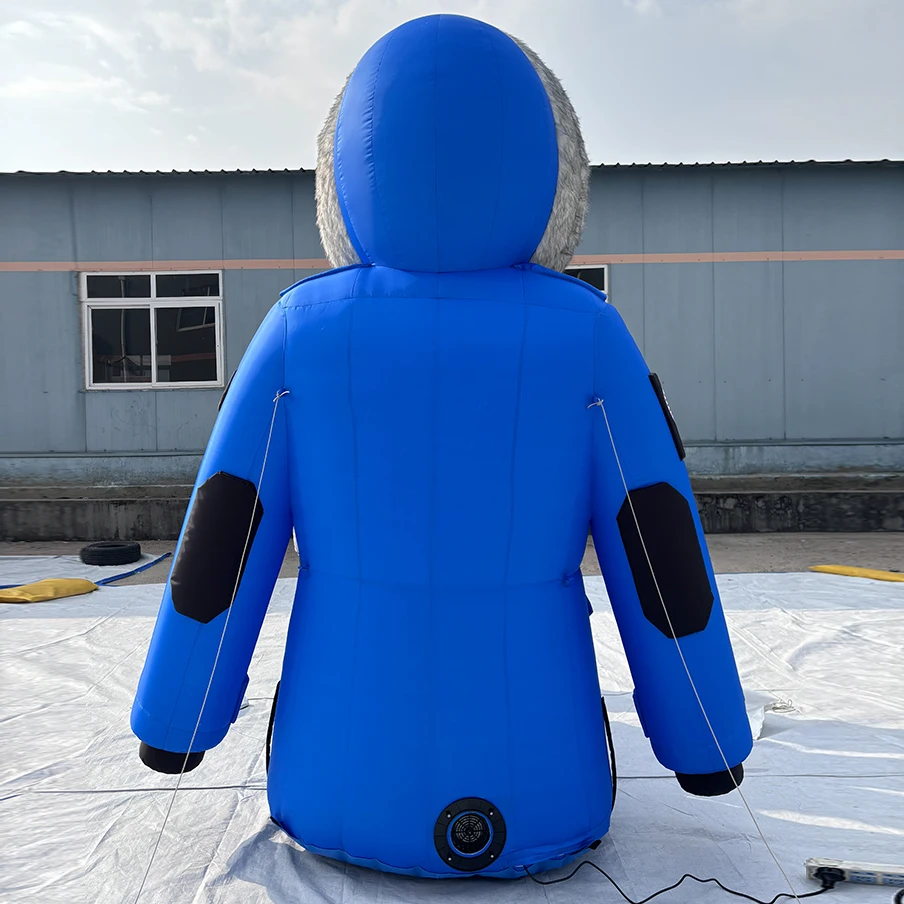 Customized Oxford Cloth Waterproof Durable Inflatable Coat Character Model Custom Logo Fair Events Giant Advertising Replica