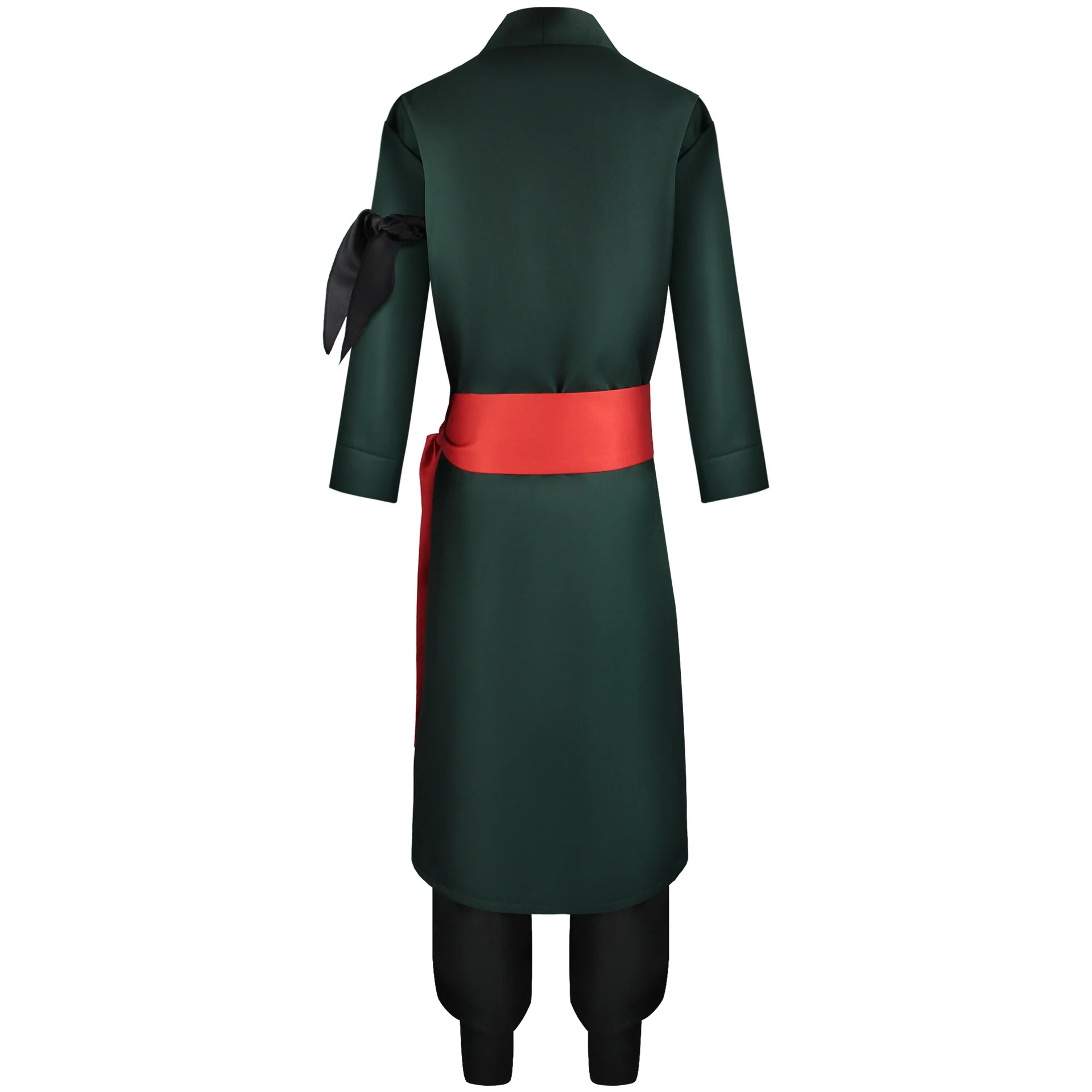 Roronoa Zoro Anime Cosplay Costume Uniform Green Coat Belt Pants Head Scarf Roronoa Zoro Wig Earrings Halloween Men Clothes