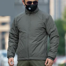 Heat reflection tactical cotton padded jacket autumn winter windproof warm insulation Thermal men's outdoor overjacket parkas