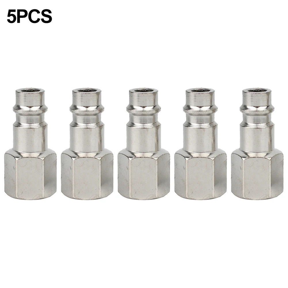 

5PCS 300 Psi NPT 1/4" Pneumatic Tool Quick Plug Quick Connector Internal Thread For Air Compressor Pneumatic Parts