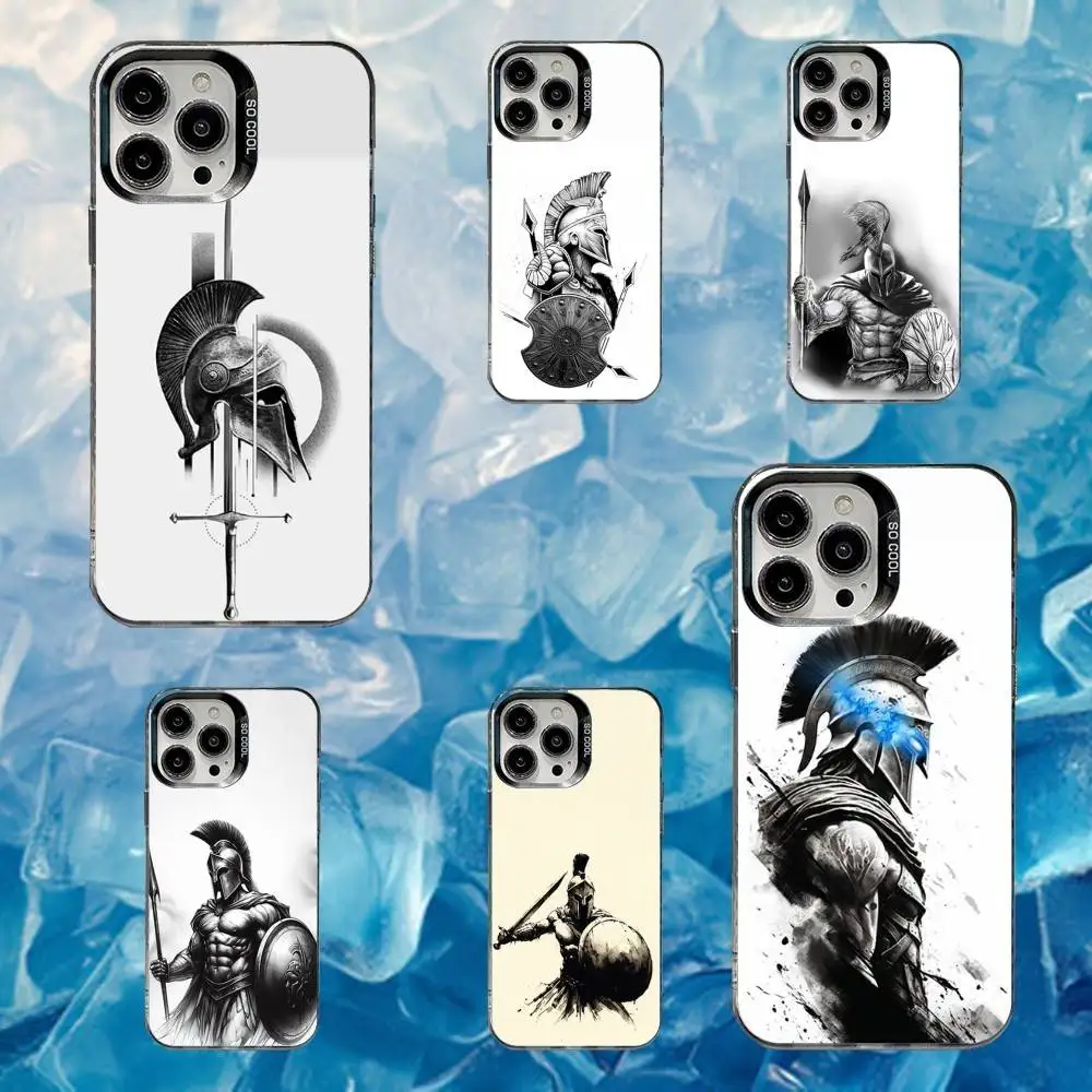

Cool S-Spartans Phone Case For iPhone 16,15,14,13,12,11,Mini,Pro,SE,MAX White Matte Shockproof Cover