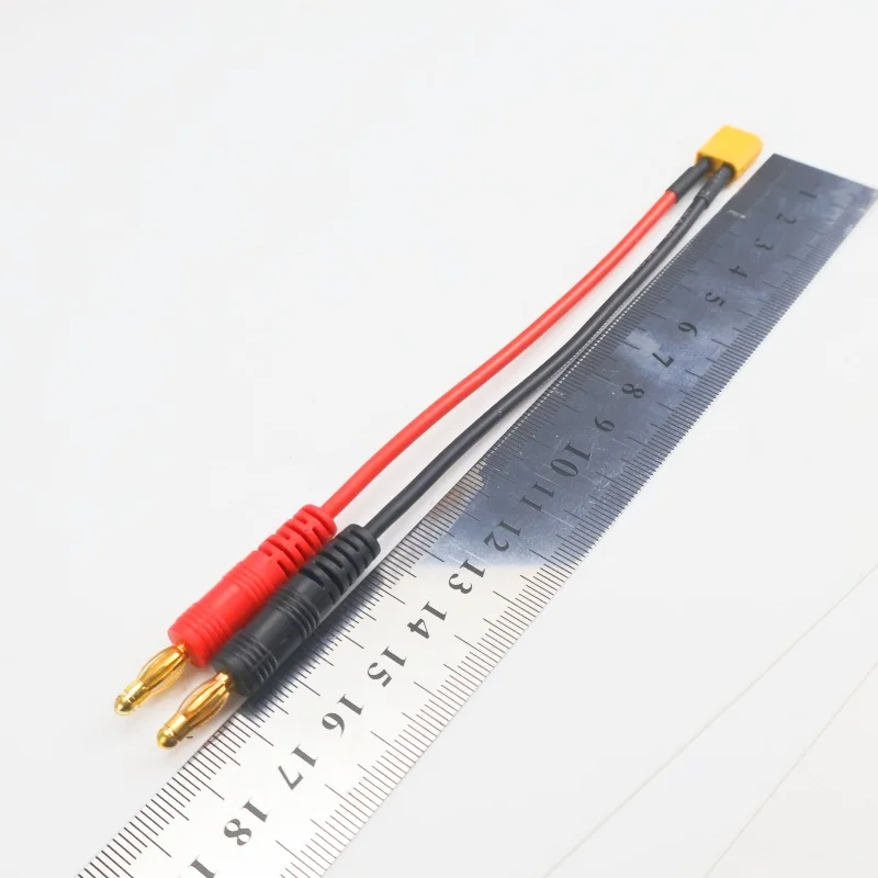 1/6 PCS 15CM XT30 Charge Lead to 4.0mm Banana Plugs Charge Cable Silicone Wire 16AWG For Lipo Battery