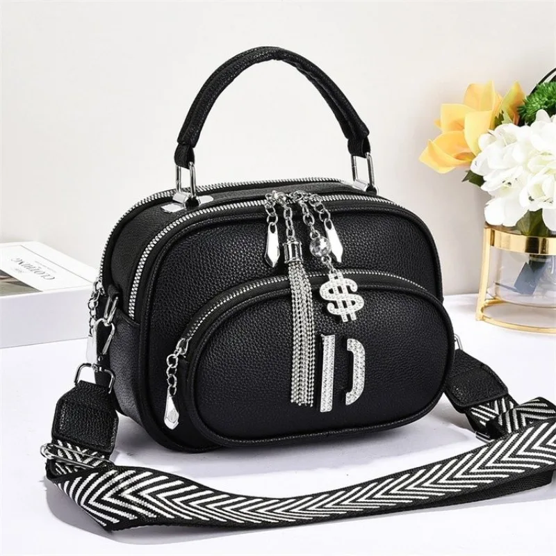

Vintage Tote Diaper Bag For Women Leather Crossbody Bag Luxury Minimalist Designer Large Capacity Stylish Everyday Bag