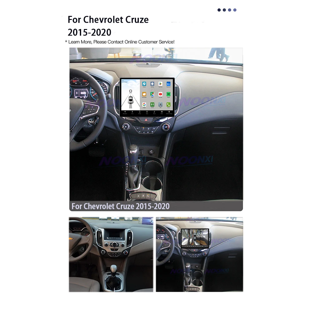 Android 13 Tesla Stil Bildschirm Für Chevrolet Cruze 2015-2020 GPS Auto Multimedia Player Stereo Empfänger Radio Drahtlose CarPlay BT