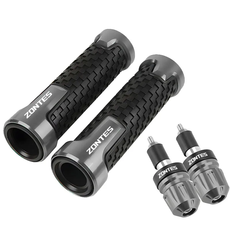 ل ZONTES 368G 368D/M/E/K 703F ADV 703RR G1 125 ZT125/U ZT310X ZX310T/V/R دراجة نارية 7/8 ''22 مللي متر المقود القبضات مقود ينتهي #5