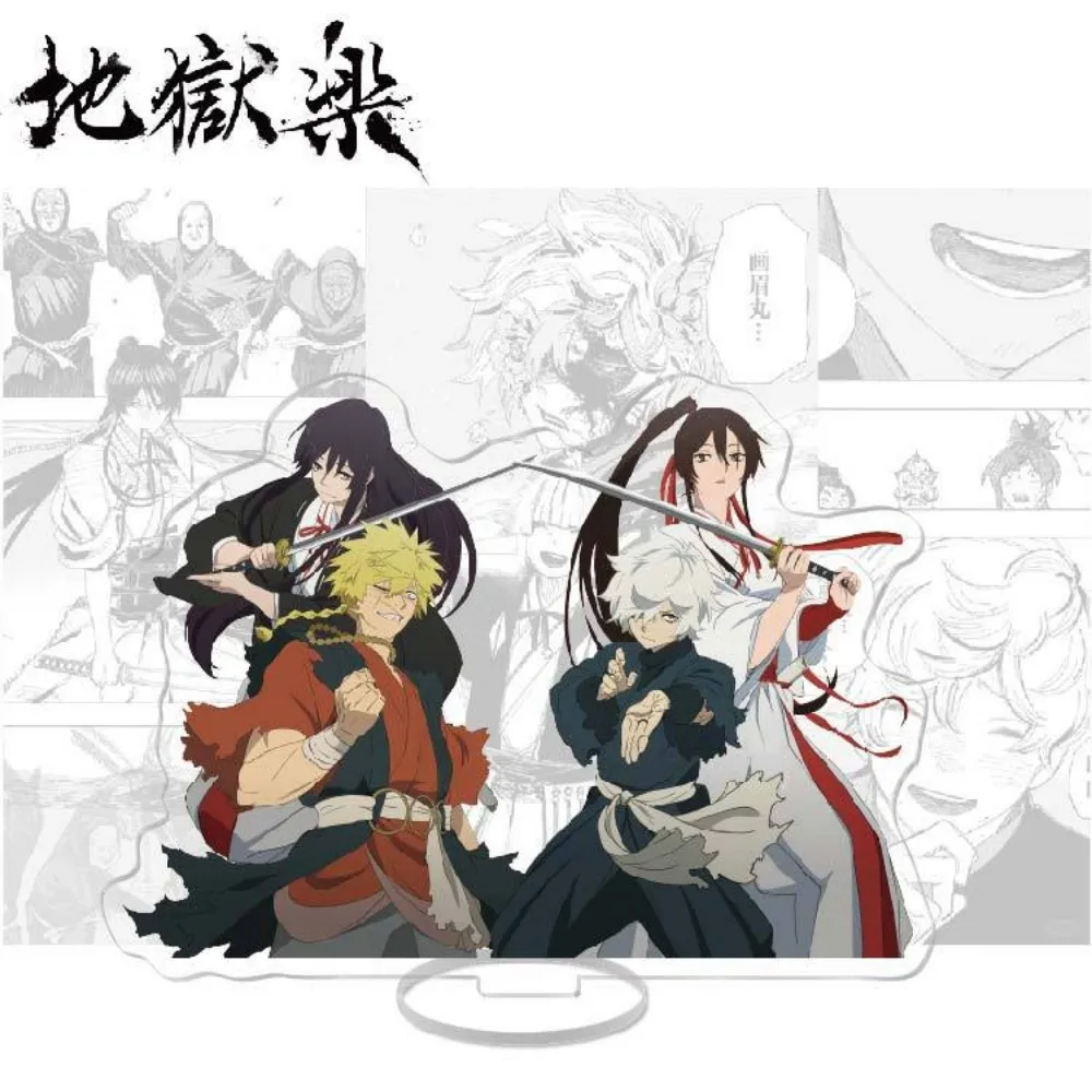 15CM Hot Anime Hell's Paradise Jigokuraku Acrylic Stand Model Cosplay Characters Ornament Accessories Goods Collection Gifts