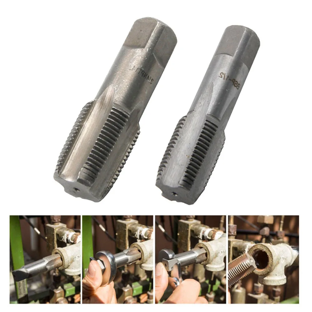 1/2 3/4 Inch Screw Tap HSS Taper Pipe Tap NPT Metal Screw Thread Repair Tap For Damaged Water Pipe Broken Bolt Screws Remove Too