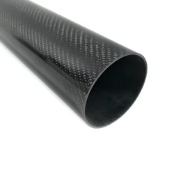 1pc Length 500mm Glossy Carbon Fiber Tube Dia 76x80mm For RC Airplane Drone Helicopter