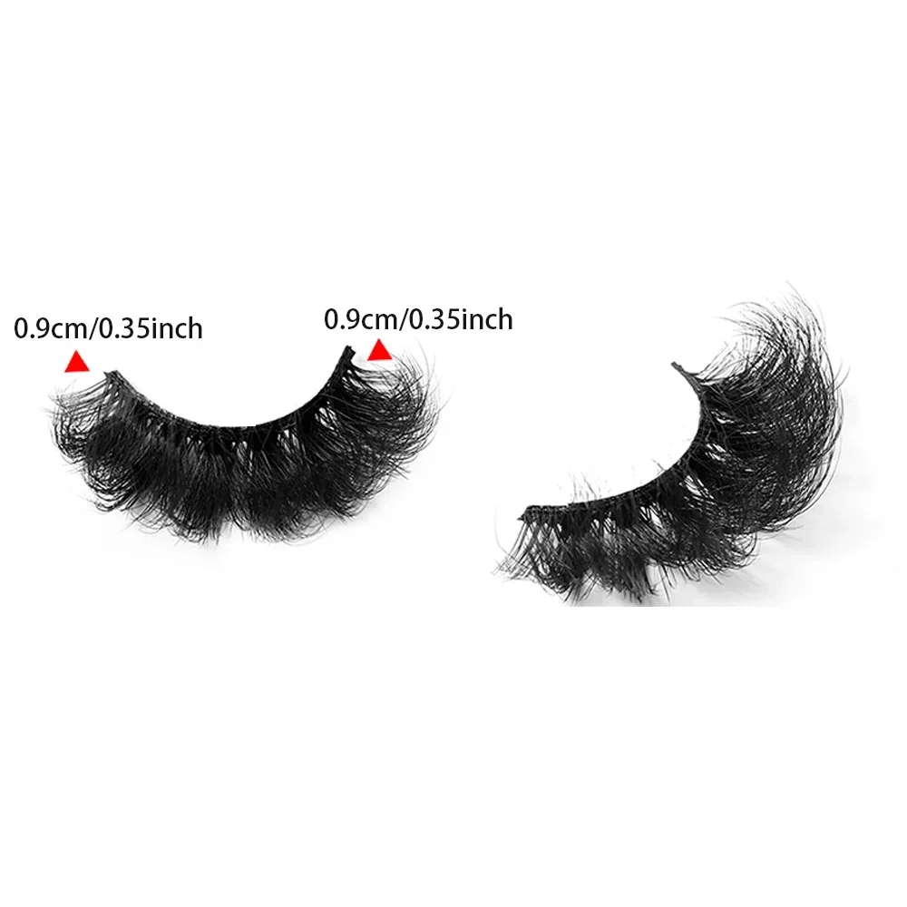 5 Pairs False Eyelashes, Full Strip 20mm Long Lashes , Fluffy Volume Lashes, Faux Mink Dramatic Look Volume Strip Lashes