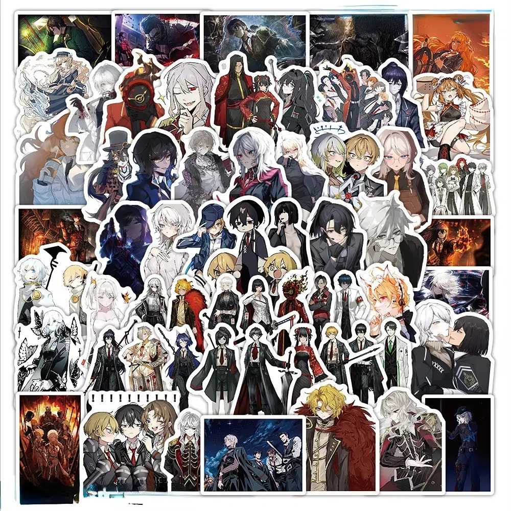 65Pcs/Pack Library of Ruina Stickers Project Moon Game Character Decals, Waterproof PVC Stickers for Teens Fans