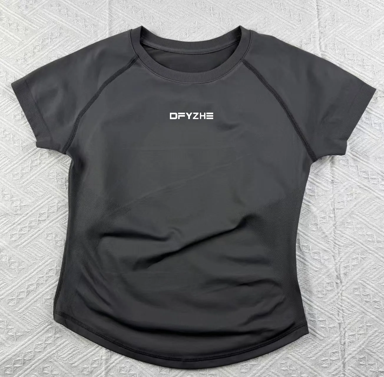 DFYZHE 2-delig Impact sportpak naadloos yoga top fitnesspak met korte mouwen fitness hardloopshort sportpak fietsen boksen