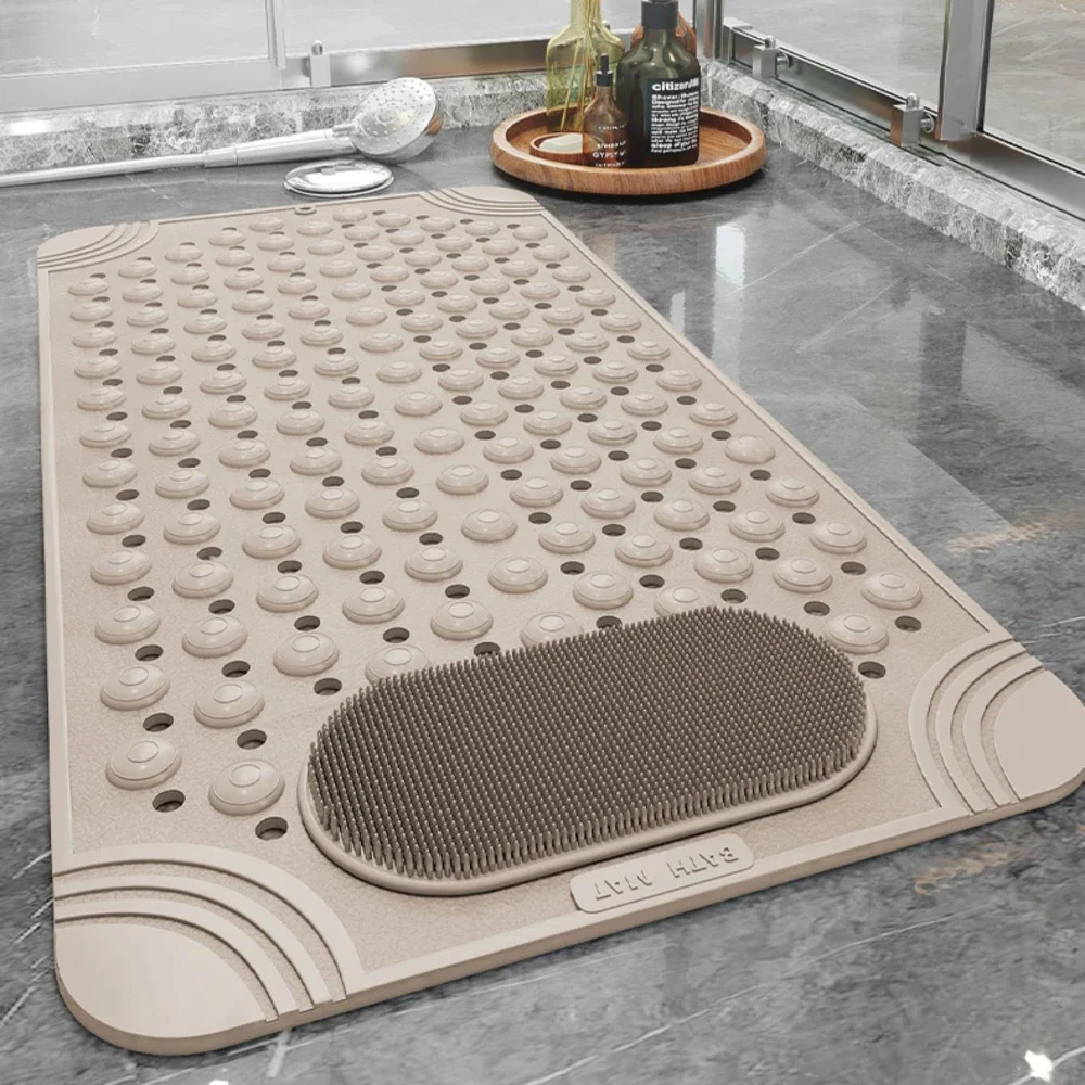 Bathroom non-slip mat,PVC Safety Bathroom non-slip mat,Rectangle Soft Shower Bathtub Pad,massage rug ,Foot Brush bath carpet