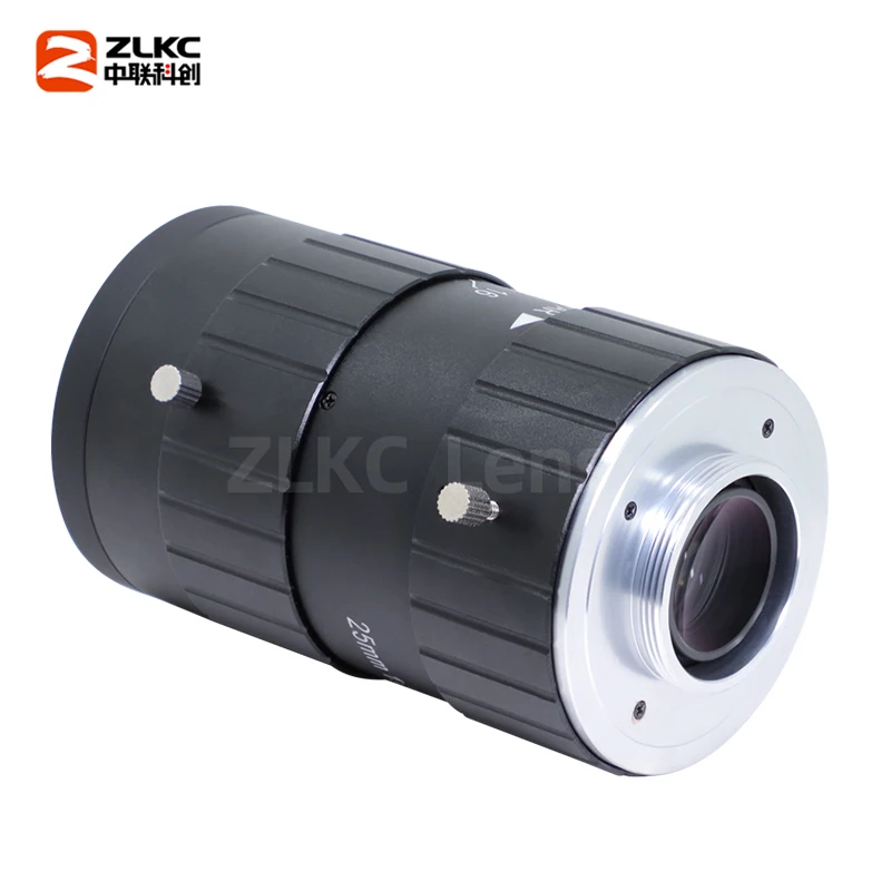 45MP Camera Lens 1.4 Inch 25mm Fixed Focal C Mount Camera F2.8-F16 Manual Iris Machine Vision Low Distortion for 4K CCTV Lenses