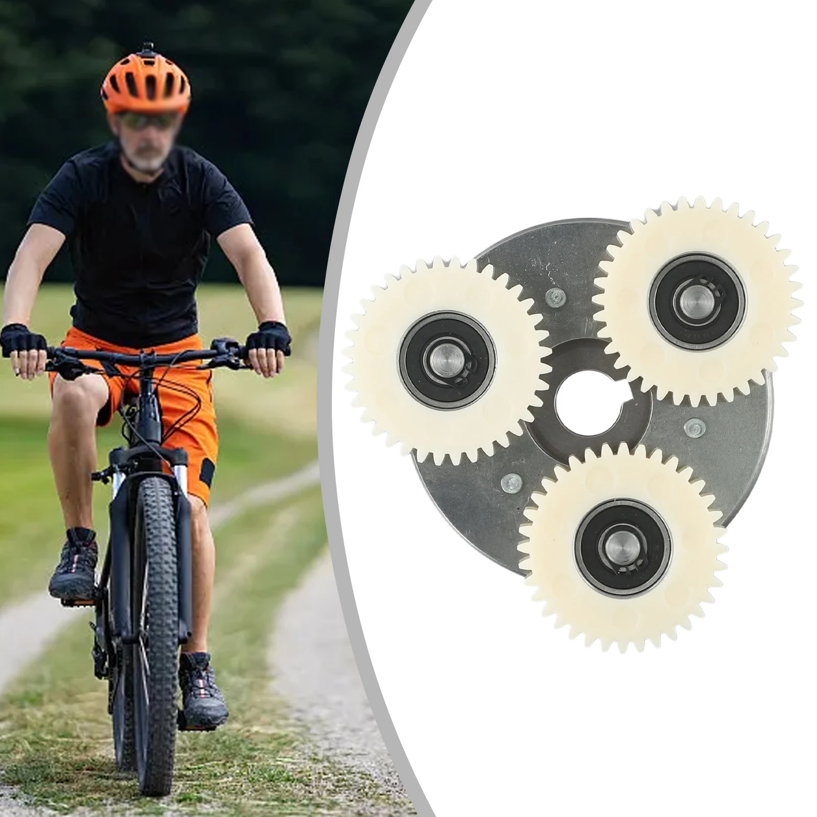 

E-Bike Gears Planetary Gears Nylon W/ Bearing Wheel Hub 13.5*47mm 36Teeth Bearings Components For Bafang Motor