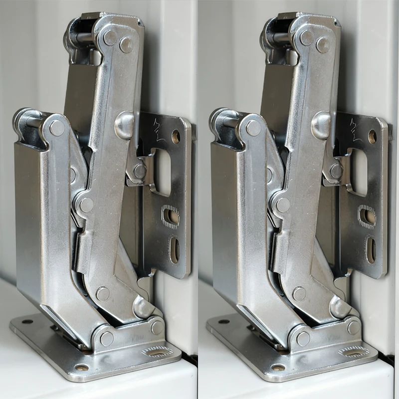 

Дверные петли из углеродистой стали, регулируемый буфер 170 ° Кухонная складная петля для шкафов с винтами Петли для домашней мебели