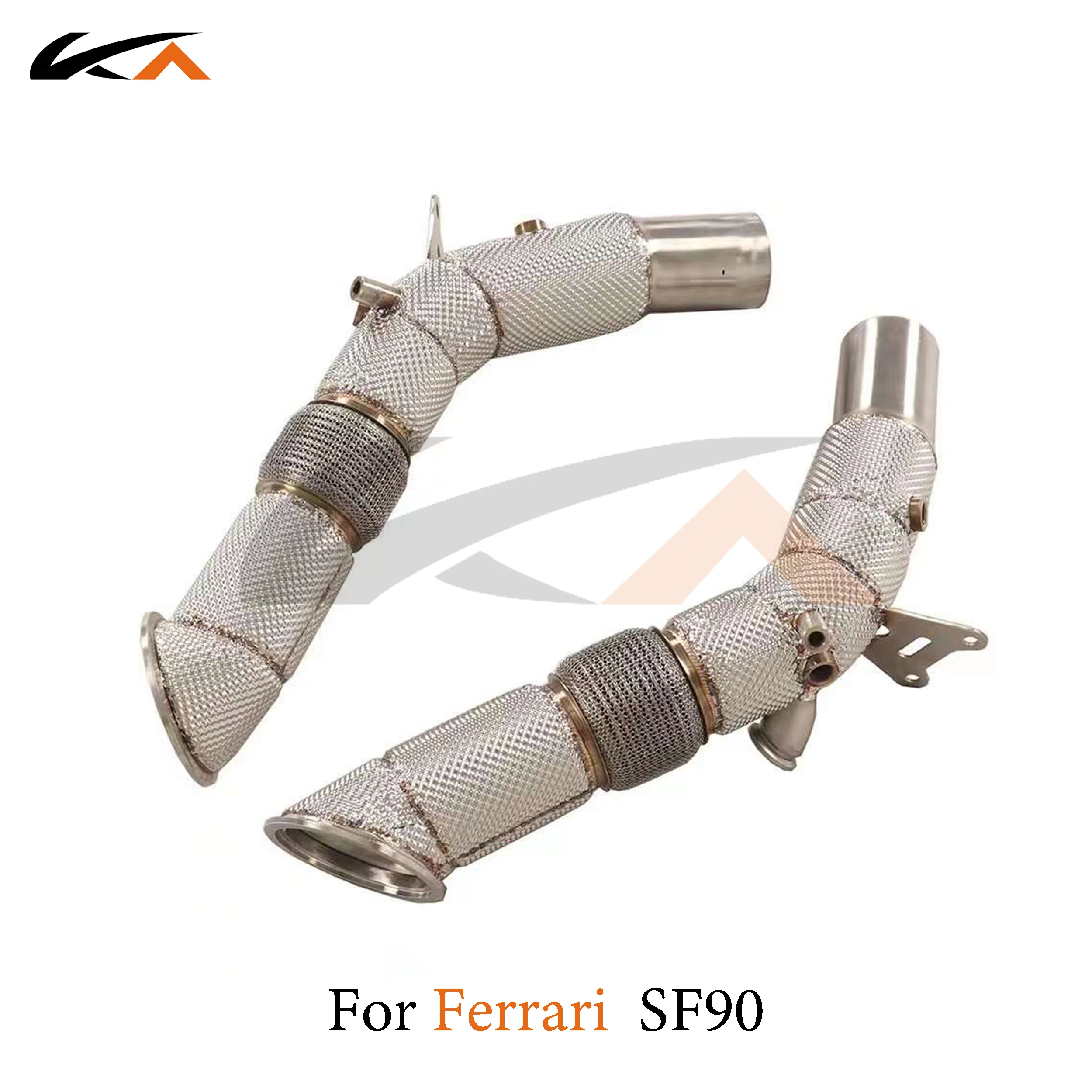 

KA Tuning exhaust system header stainless downpipe for Ferrari SF90 3.9T axle pipe catalysis heat shield