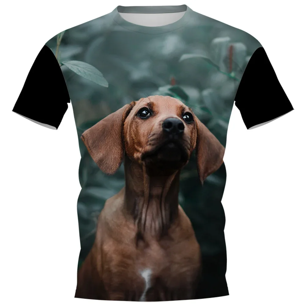 HX Fashion Mens T-shirts Rhodesian Ridgeback 3D Printed T-shirt Summer Shirts Men Polyester Casual Tees Hip Hop Tops S-7XL