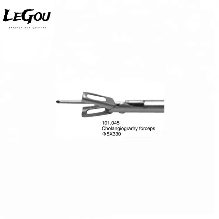 CE ISO approved 5mm 10mm Medical Surgical Instruments Forceps grasper Laparoscopic Reusable Cholangiography Forceps