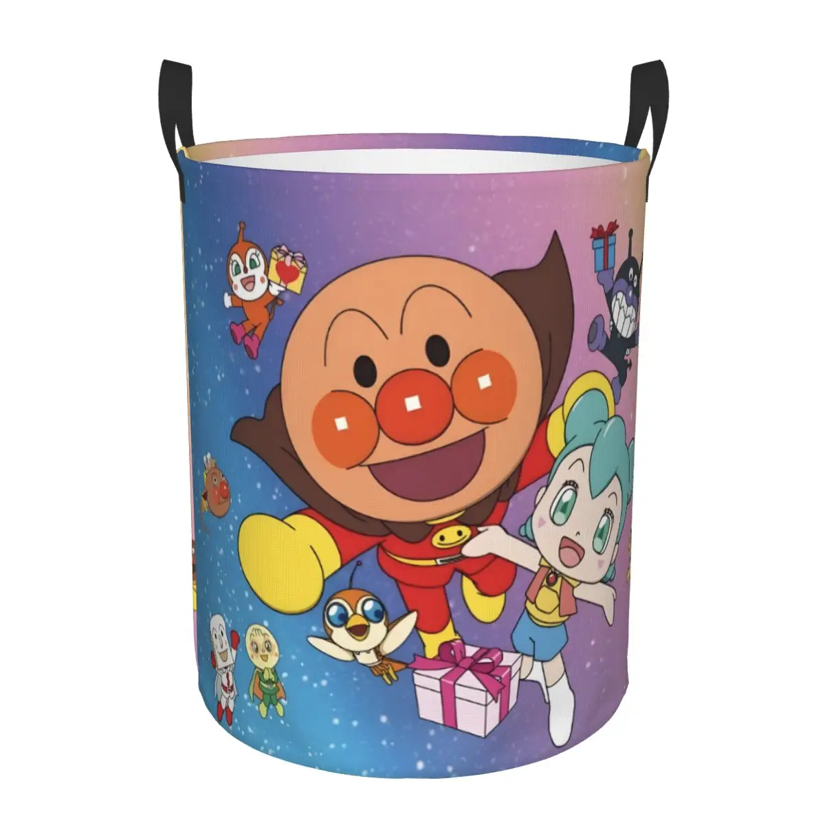 

Складная корзина для белья с аниме-персонажами Аньпаньман, органайзер для игрушек и одежды, контейнер для хранения