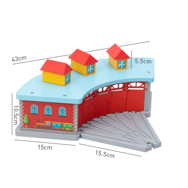 EDWONE All Kinds Train Garage Air Staion Wood Track Beech Wooden Railway Train Track TOY Accessories fit for Biro