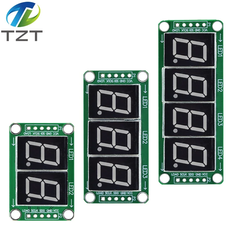 Static Drive 2 3 4 Segment Digital Tube LED Display Module 2 Digital 74HC595 Tube 100% New original For Arduino image 3