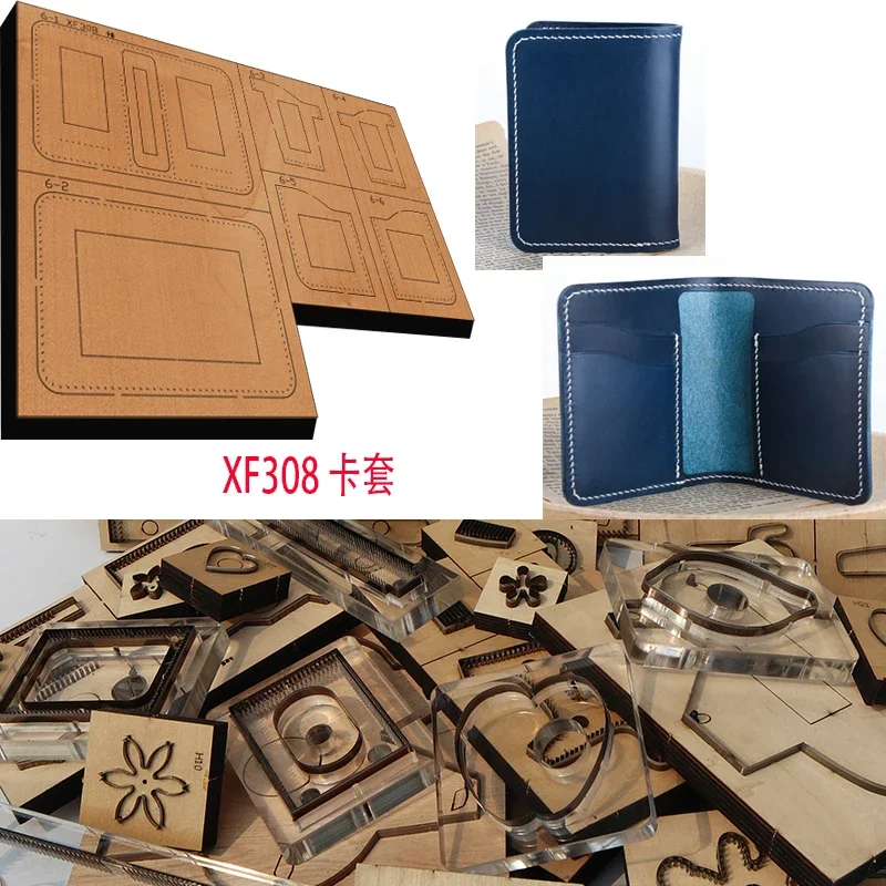 

Handmade Wooden Shield Card Holder Knife Die Leather Craft Punch Hand Tool Cut Knife Mould XF308 Leather Craft Tools